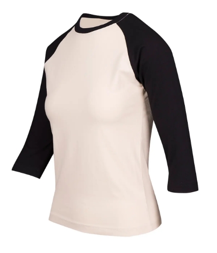 Picture of RAMO, Ladies 3/4 Sleeve Raglan Tee